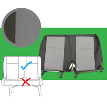 Load image into Gallery viewer, VW Transporter T6 & T5.1 OEM genuine original Austin Titanium Black Front & Rear Seat Covers replacements for seat re-trims repairs