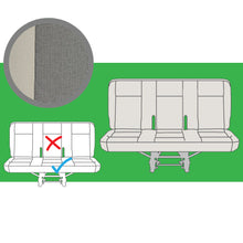 Load image into Gallery viewer, VW Transporter T6 & T5.1 OEM Genuine Original Austin Titan Grey Front & Rear Seat Covers Replacements for seat re-trims repairs