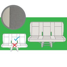 Load image into Gallery viewer, VW Transporter T6 & T5.1 OEM Genuine Original Austin Titan Grey Front & Rear Seat Covers Replacements for seat re-trims repairs
