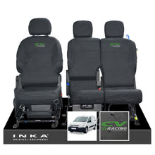 Load image into Gallery viewer, Citroen Berlingo MK2 Front Inka Fully Tailored Waterproof Seat Covers Black MY08-17 - CV Racing Embroidery