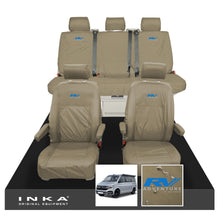 Load image into Gallery viewer, VW California Ocean/Coast/Beach/Surf Inka Fully Tailored Waterproof Seat Covers Sand Front & Rear With ISOFIX Fits T6.1 ,T6,T5.1 all model years fits with and without airbags