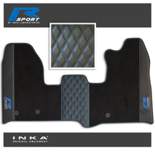 Load image into Gallery viewer, Ford Transit Custom INKA R-Sport Bentley Leatherette Front Tailored Carpet Mat Black MY12-23