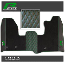 Load image into Gallery viewer, Ford Transit Custom INKA R-Sport Bentley Leatherette Front Tailored Carpet Mat Black MY12-23