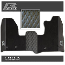 Load image into Gallery viewer, Ford Transit Custom INKA R-Sport Bentley Leatherette Front Tailored Carpet Mat Black MY12-23