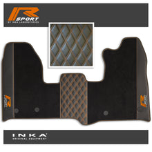Load image into Gallery viewer, Ford Transit Custom INKA R-Sport Bentley Leatherette Front Tailored Carpet Mat Black MY12-23