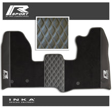 Load image into Gallery viewer, Ford Transit Custom INKA R-Sport Bentley Leatherette Front Tailored Carpet Mat Black MY12-23
