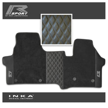 Load image into Gallery viewer, The All New Ford Transit Custom INKA R-Sport Bentley Leatherette Front Tailored Carpet Floor Mat Black MY24 Onwards