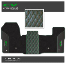 Load image into Gallery viewer, Ford Transit MK8/MK9 MY14 to Present Tailored Carpet Mat Black Fits All Derivatives Incl Jumbo - CV Professional Embroidery