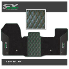 Load image into Gallery viewer, Ford Transit MK8/MK9 MY14 to Present Tailored Carpet Mat Black Fits All Derivatives Incl Jumbo - CV Sport Embroidery