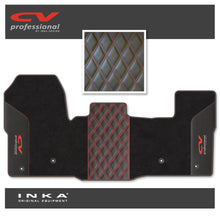 Load image into Gallery viewer, Ford Transit MK8/MK9 MY14 to Present Tailored Carpet Mat Black Fits All Derivatives Incl Jumbo - CV Professional Embroidery