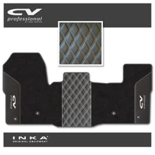 Load image into Gallery viewer, Ford Transit MK8/MK9 MY14 to Present Tailored Carpet Mat Black Fits All Derivatives Incl Jumbo - CV Professional Embroidery
