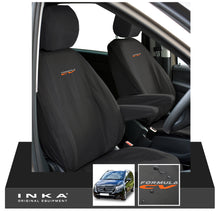 Load image into Gallery viewer, W447 Mercedes Benz Vito V-Class INKA Front 1+1 Tailored Waterproof Seat Covers Black MY-15-20 - Formula CV Embroidery