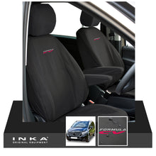 Load image into Gallery viewer, W447 Mercedes Benz Vito V-Class INKA Front 1+1 Tailored Waterproof Seat Covers Black MY-15-20 - Formula CV Embroidery