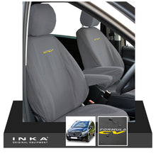 Load image into Gallery viewer, W447 Mercedes Benz Vito V-Class INKA Front 1+1 Tailored Waterproof Seat Covers Grey MY-15-20 - Formula CV Embroidery