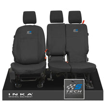 Load image into Gallery viewer, Ford Transit Connect INKA Front Set 1+2 Tailored Waterproof Seat Covers Black MY13-24