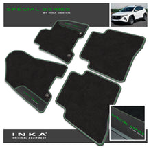 Load image into Gallery viewer, Hyundai Tucson Car Mats (Front & Rear Set) with Premium Carpet & OEM Leatherette Fits MY 15-19