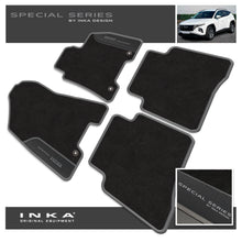 Load image into Gallery viewer, Hyundai Tucson Car Mats (Front & Rear Set) with Premium Carpet & OEM Leatherette Fits MY 15-19