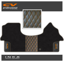 Load image into Gallery viewer, Mercedes Benz Sprinter INKA CV Professional Bentley Leatherette Front Tailored Carpet Mat Black MY18 To Present