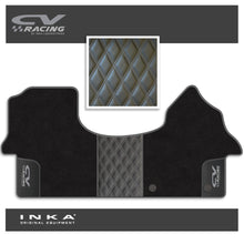 Load image into Gallery viewer, Mercedes Benz Sprinter INKA CV Racing Bentley Leatherette Front Tailored Carpet Mat Black MY18 To Present