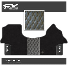 Load image into Gallery viewer, Mercedes Benz Sprinter INKA CV Racing Bentley Leatherette Front Tailored Carpet Mat Black MY18 To Present