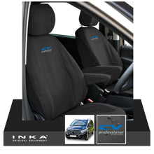 Load image into Gallery viewer, W447 Mercedes Benz Vito V-Class INKA Front 1+1 Tailored Waterproof Seat Covers Black MY-15-20 - CV Professional Embroidery