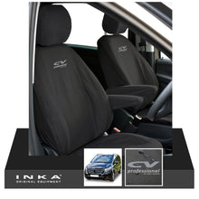 Load image into Gallery viewer, W447 Mercedes Benz Vito V-Class INKA Front 1+1 Tailored Waterproof Seat Covers Black MY-15-20 - CV Professional Embroidery