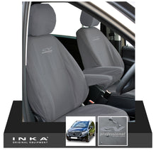 Load image into Gallery viewer, W447 Mercedes Benz Vito V-Class INKA Front 1+1 Tailored Waterproof Seat Covers Grey MY-15-20 - CV Professional Embroidery