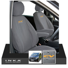 Load image into Gallery viewer, W447 Mercedes Benz Vito V-Class INKA Front 1+1 Tailored Waterproof Seat Covers Grey MY-15-20 - CV Professional Embroidery