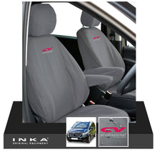 Load image into Gallery viewer, W447 Mercedes Benz Vito V-Class INKA Front 1+1 Tailored Waterproof Seat Covers Grey MY-15-20 - CV Professional Embroidery