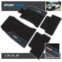 Load image into Gallery viewer, MINI Cooper R56 Tailored Car Mats (Front & Rear Set) with Premium Carpet & OEM Leatherette Fits MY 2007-2013