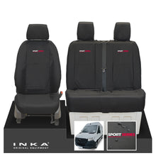 Load image into Gallery viewer, New Mercedes Benz Sprinter INKA Front Set Tailored Waterproof Seat Covers Black MY18 to Present Fits All Derivatives Choice of 7 Colours