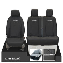 Load image into Gallery viewer, New Mercedes Benz Sprinter INKA Front Set Tailored Waterproof Seat Covers Black MY18 to Present Fits All Derivatives Choice of 7 Colours