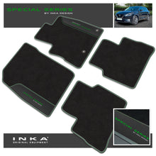 Load image into Gallery viewer, Nissan Qashqai Car Mats (Front & Rear Set) with Premium Carpet & OEM Leatherette Fits MY22 Onwards