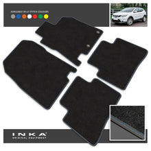 Load image into Gallery viewer, Nissan Qashqai J11 Front & Rear Tailored Carpet Mat with 7x Stitch Colours Fits MY14 to MY21