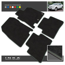 Load image into Gallery viewer, Nissan Qashqai J11 Front & Rear Tailored Carpet Mat with 7x Stitch Colours Fits MY14 to MY21