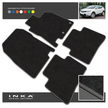 Load image into Gallery viewer, Nissan Qashqai J11 Front & Rear Tailored Carpet Mat with 7x Stitch Colours Fits MY14 to MY21