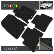 Load image into Gallery viewer, Nissan Qashqai J11 Front & Rear Tailored Carpet Mat with 7x Stitch Colours Fits MY14 to MY21