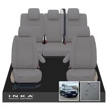 Load image into Gallery viewer, Range Rover SPORT L320 MK1 Front & Rear Set with Center Armrest Tailored Waterproof Seat Covers Grey MY05-13