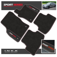 Load image into Gallery viewer, SEAT Leon Tailored Car Mats (Front & Rear Set) with Premium Carpet & OEM Leatherette Fits MY 2020 Onwards