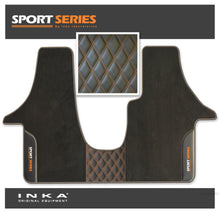 Load image into Gallery viewer, Volkswagen VW Transporter T6 & T6.1 Panel Van & Kombi Bentley Leatherette Front Carpet Floor Mat-MY19 to Present (No Fixings)
