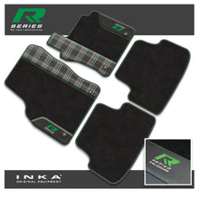 Load image into Gallery viewer, VW Golf MK7 Car Mats (Front & Rear Set) with Premium Carpet, OEM Leatherette & Tartan Design, Fits MY13 to MY19