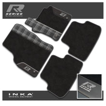 Load image into Gallery viewer, VW Golf MK7 Car Mats (Front & Rear Set) with Premium Carpet, OEM Leatherette & Tartan Design, Fits MY13 to MY19