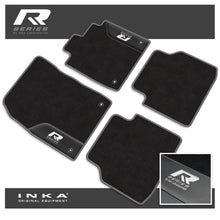 Load image into Gallery viewer, VW ID4 Car Mats (Front & Rear Set) with Premium Carpet & OEM Leatherette, Fits MY21 Onwards