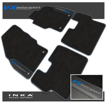 Load image into Gallery viewer, Vauxhall Corsa D Car Mats (Front & Rear Set) with Premium Carpet & OEM Leatherette, Fits MY07 to MY14