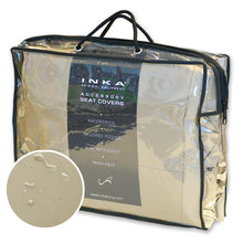 Load image into Gallery viewer, Range Rover Sport L320 MK1 Front Seats With DVD Headrests Inka Fully Tailored Waterproof Seat Covers MY 2005-2013 Almond
