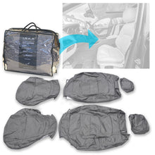 Load image into Gallery viewer, Jaguar F Pace X761 Front Pair Tailored Waterproof Seat Covers Grey MY16-20 will not fit face lift version MY21 onwards.