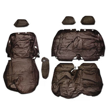 Load image into Gallery viewer, Nissan NV300 Front 1+2 Fully Tailored Waterproof Seat Covers Black MY 14-21 - Solid Base & Solid Backrest