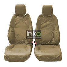 Load image into Gallery viewer, Range Rover Evoque 3-Door 2010 - 2015 Tailored Waterproof Seat Covers, Front Driver and Single Passenger with DVD headrests in BEIGE