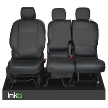 Load image into Gallery viewer, Citroen Berlingo MK3 Front Tailored Seat Covers Black OEM Vinyl Leatherette MY2018 to present
