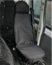 Load image into Gallery viewer, Ford Transit MK7 Minibus INKA Front & Rear Waterproof Seat Covers In Black MY 2010 - 2014